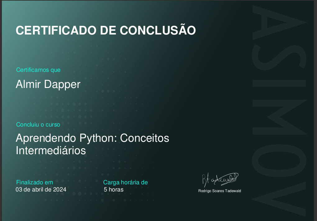 Python Conceitos Intermediários