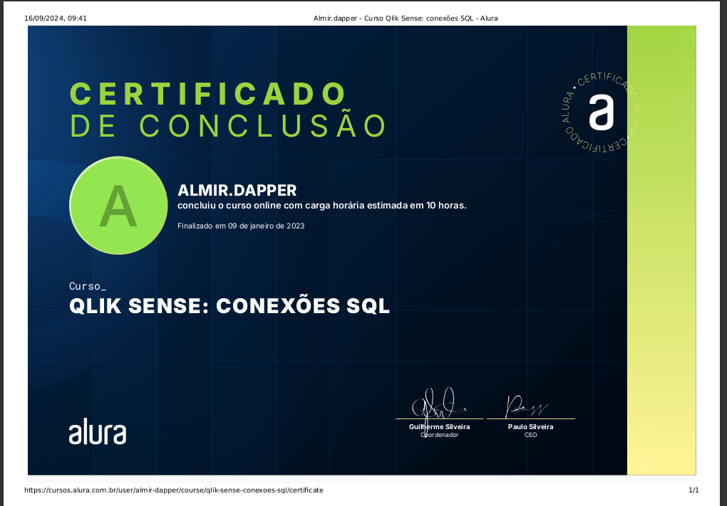 Qlik Conexões SQL